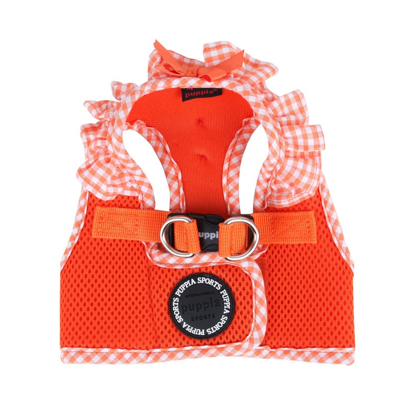 Puppia Vivien Vest Dog Harness Step-in All Season Mesh Cute No Pull No Choke Walking Training for Small Dog, Orange, Medium - Image 2